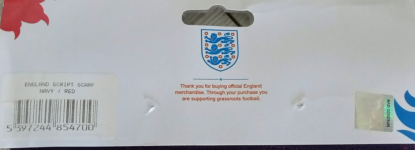 * England - Official Spellout Football Scarf *