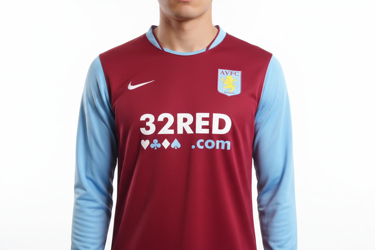 Aston Villa 2007/08 Nike Home Football Shirt