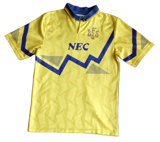 Everton 1990/92 Score Draw Away Football Shirt