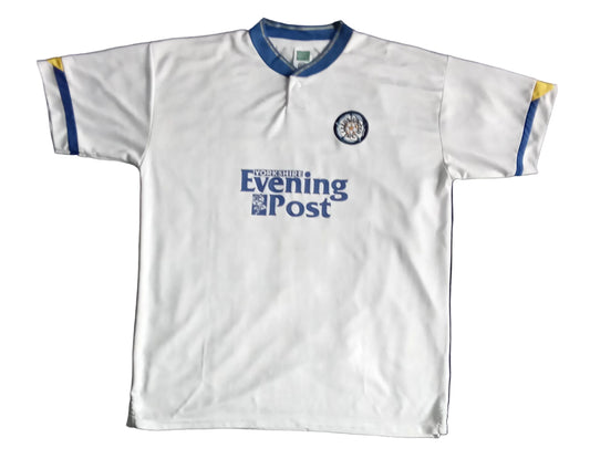 Leeds United 1991/92 Score Draw Home Football Shirt