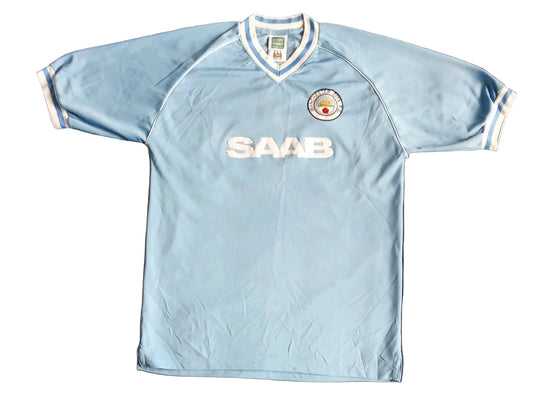 Manchester City 1982/83 Score Draw Home Football Shirt