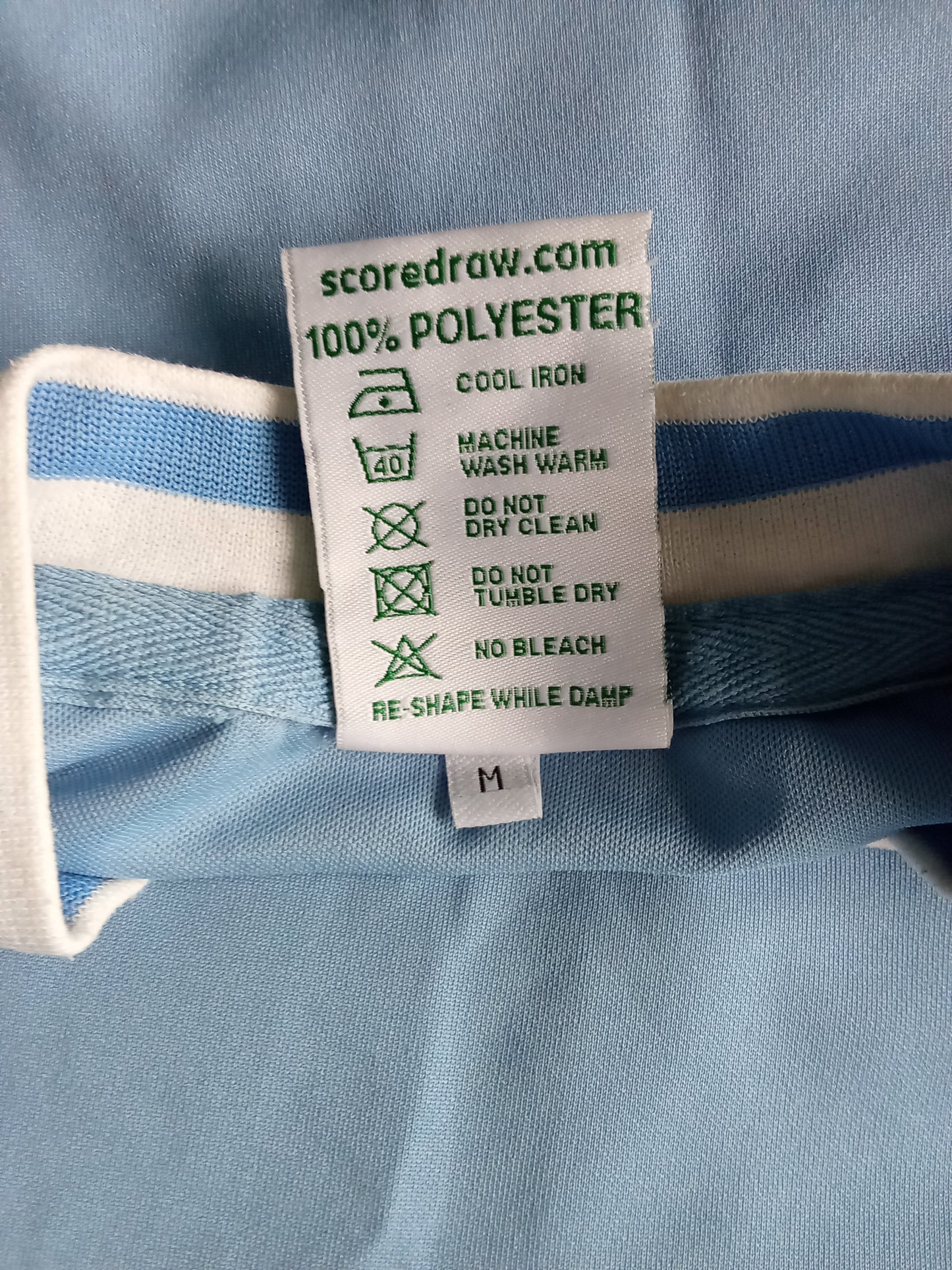 Manchester City 1982/83 Score Draw Home Football Shirt