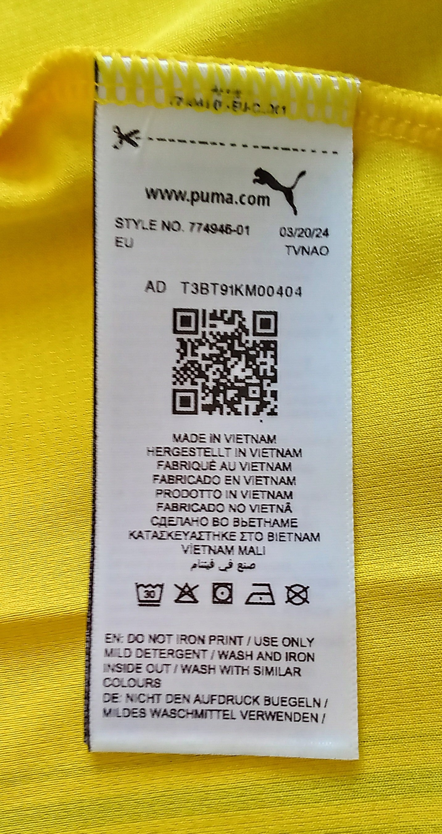 Dortmund 2024/25 Puma Home Football Shirt