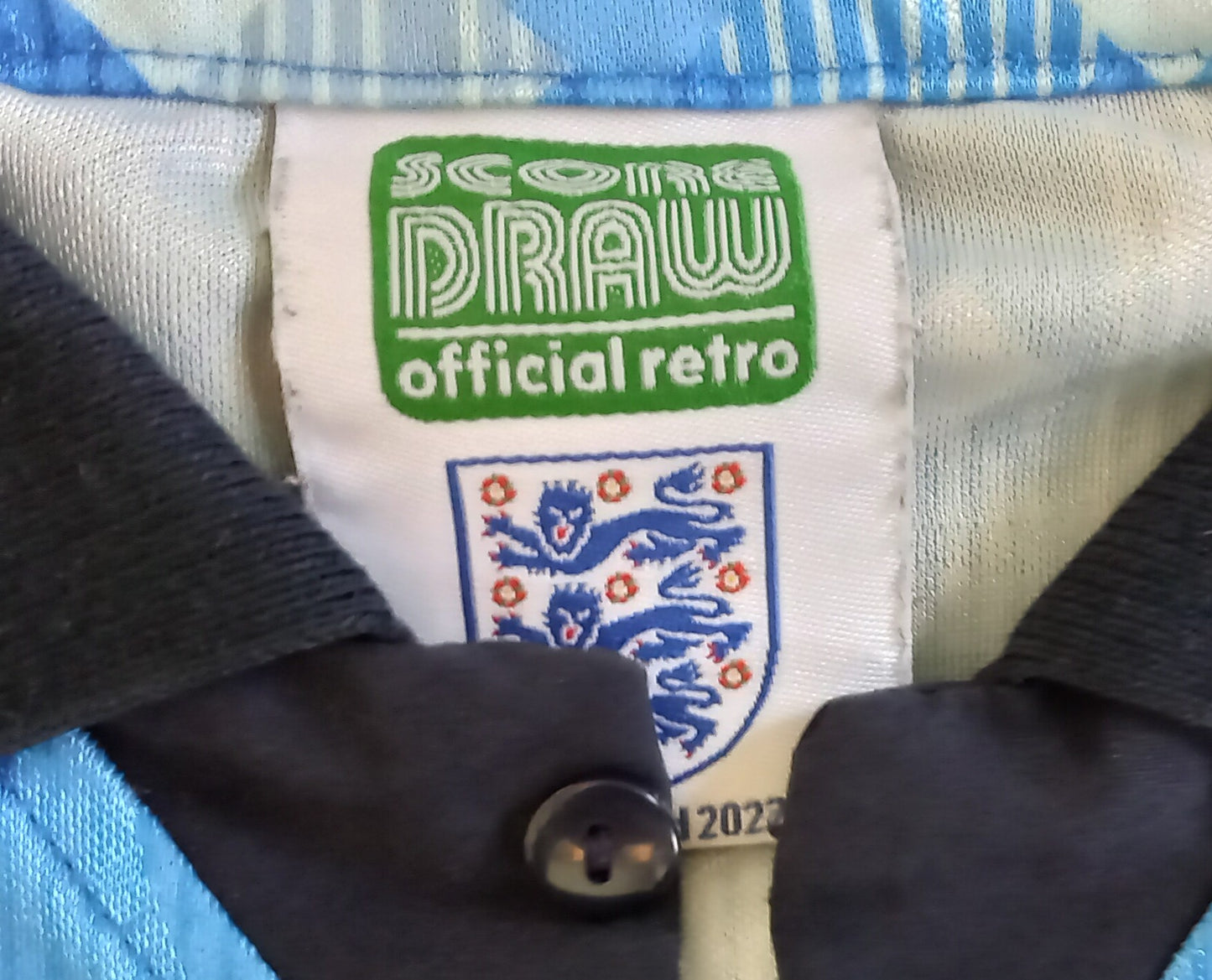 * England 1990 Score Draw Third Football Shirt *