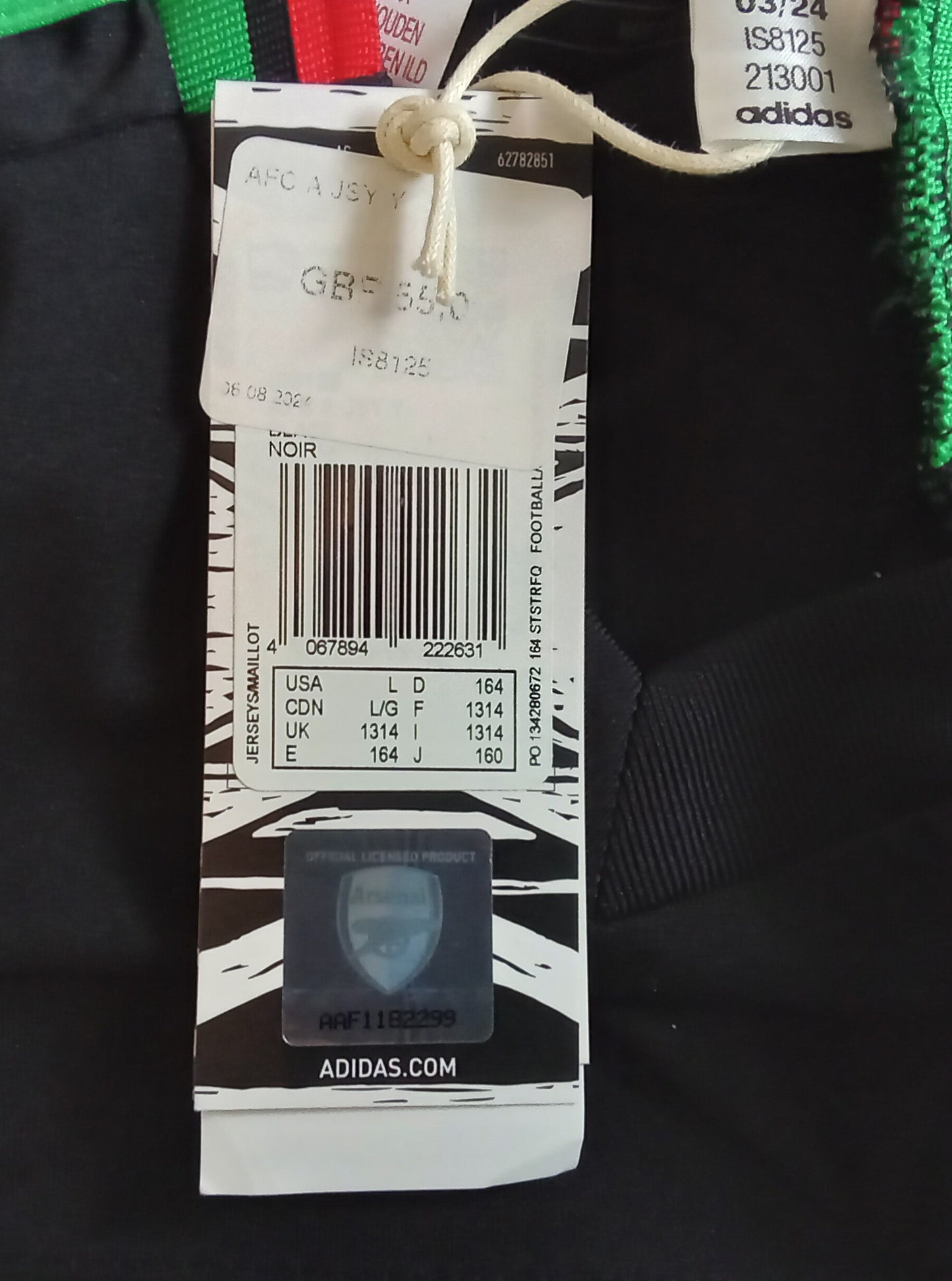 Arsenal 2024/25 Adidas Away Football Shirt