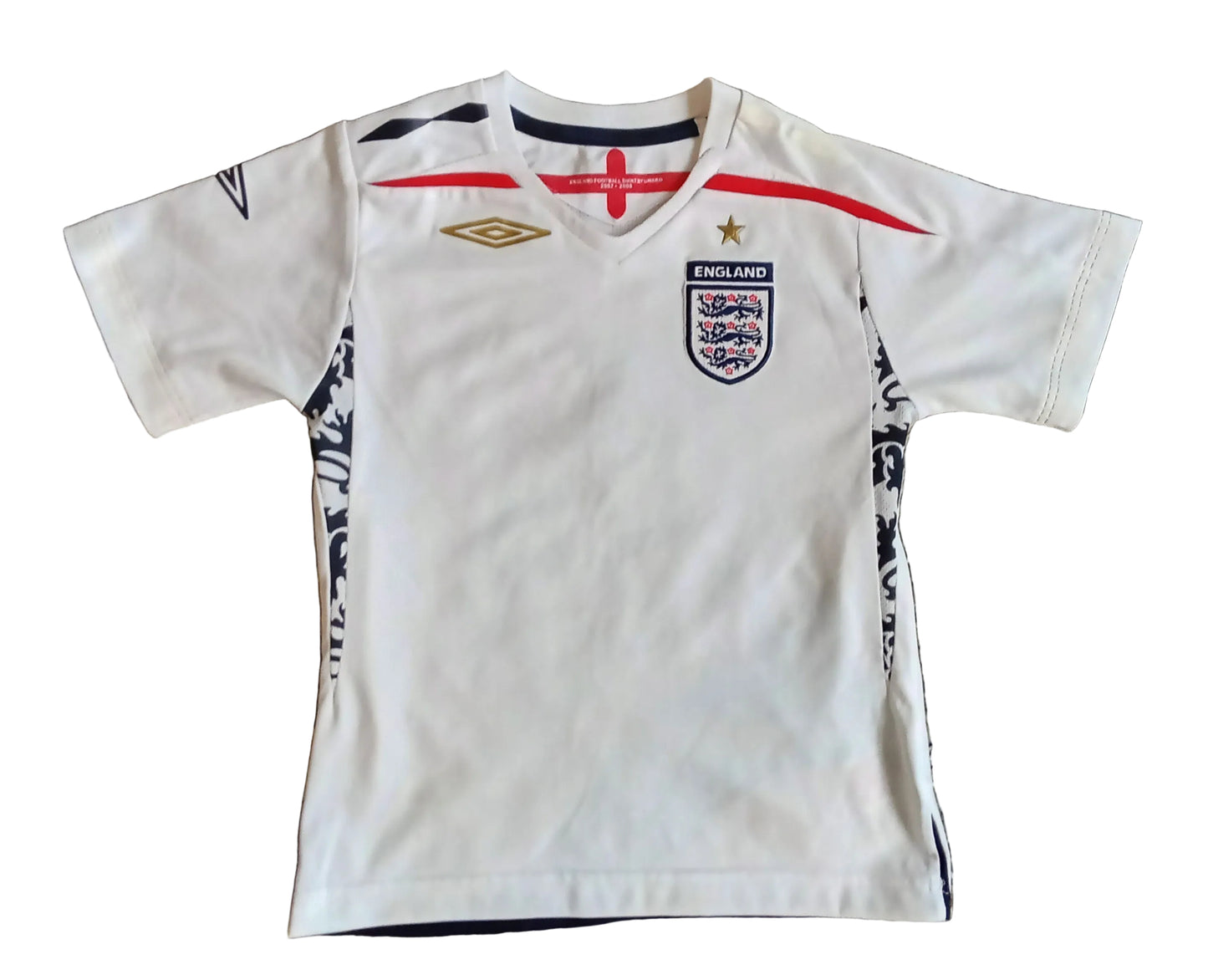 * England 2007/09 Umbro Home Football Shirt *