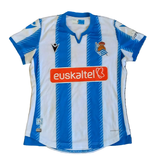 Real Sociedad Femenino 2019/20 Macron Home Football Shirt