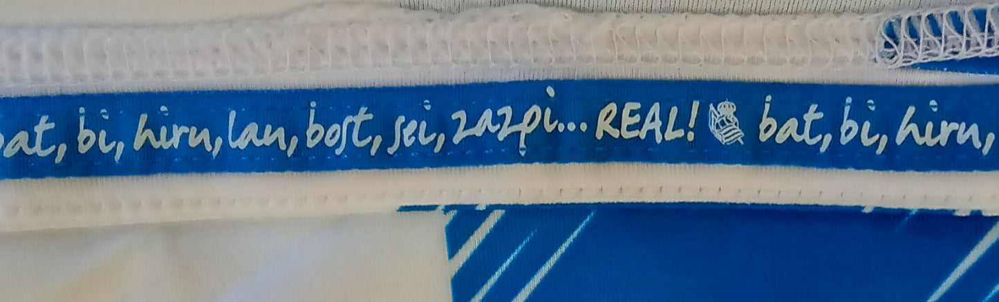 Real Sociedad Femenino 2019/20 Macron Home Football Shirt