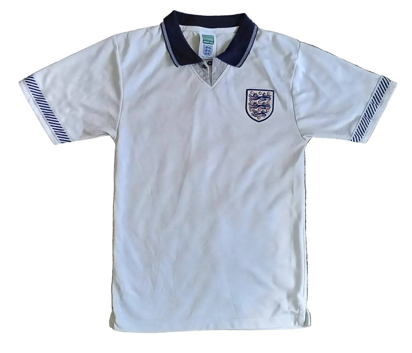 * England 1990 Score Draw Home Football Shirt *