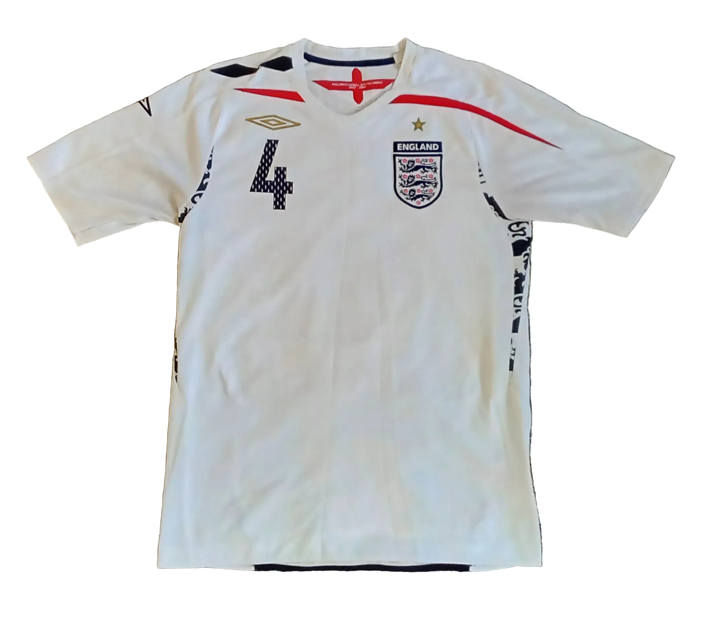 * England 2007/09 Umbro Home Football Shirt *