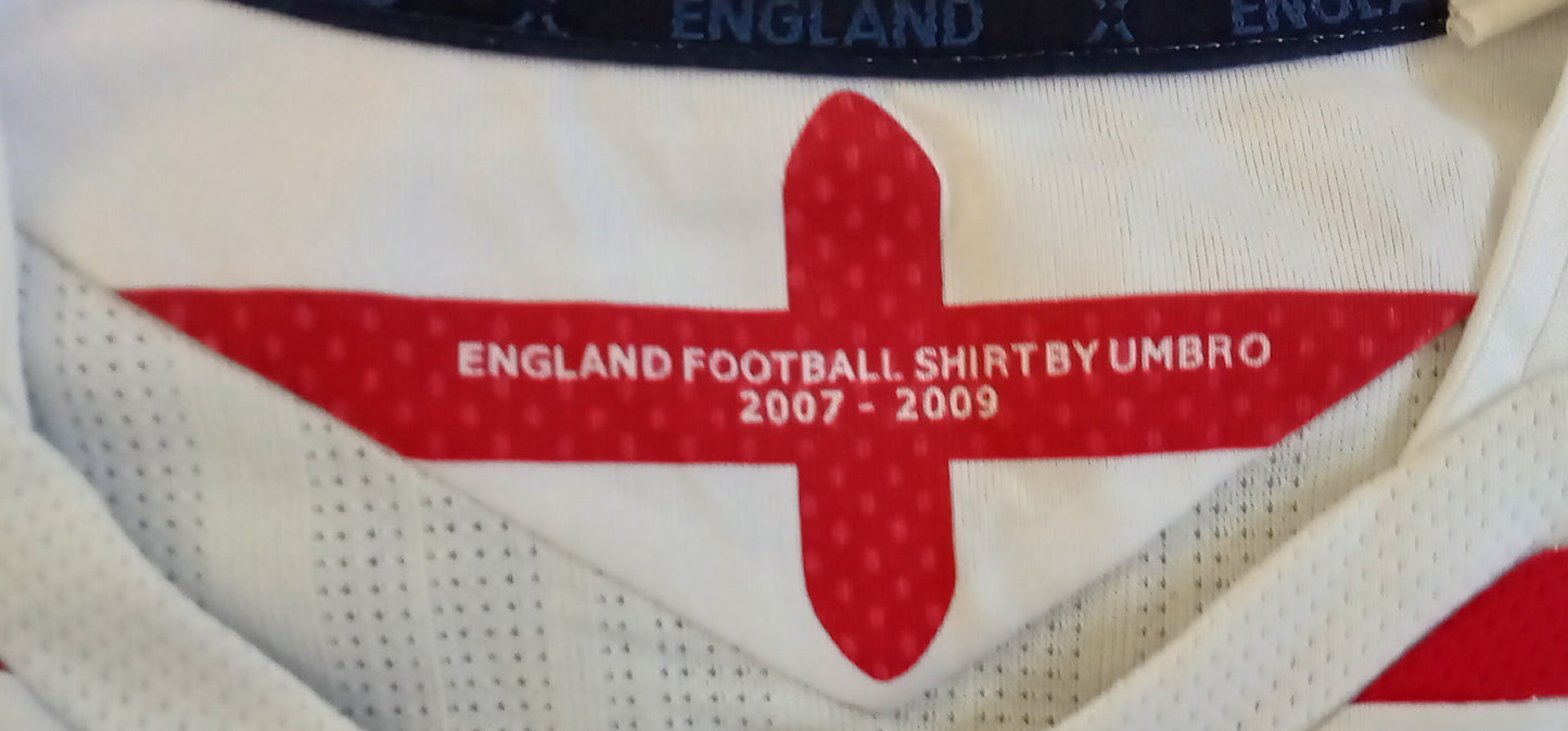 * England 2007/09 Umbro Home Football Shirt *