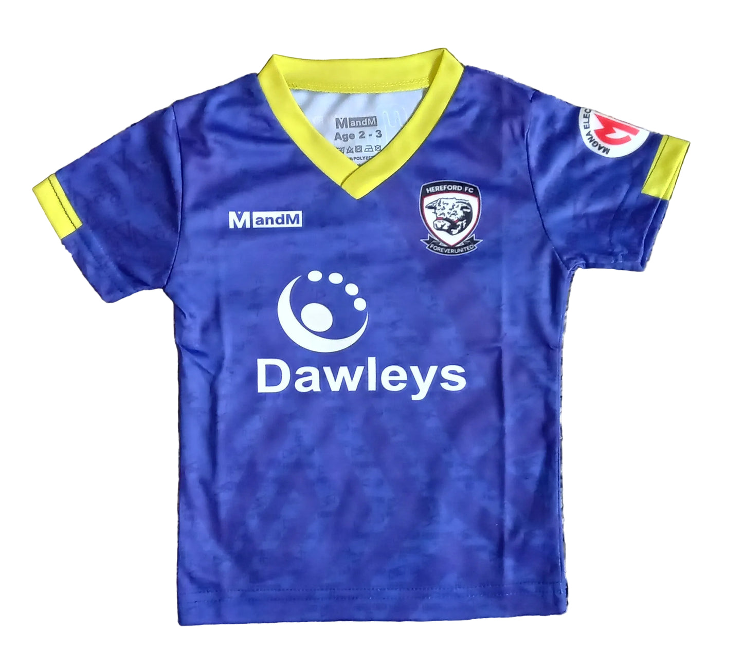 Hereford FC 2025/26 M and M Away Football Shirt
