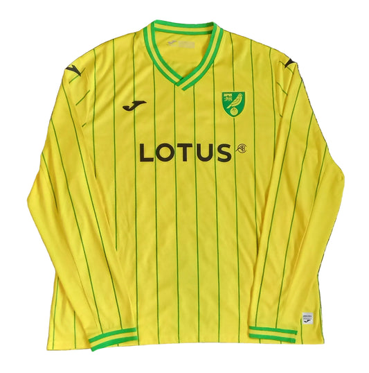 Norwich City 2022/23 Joma Home Football Shirt (Long Sleeve)