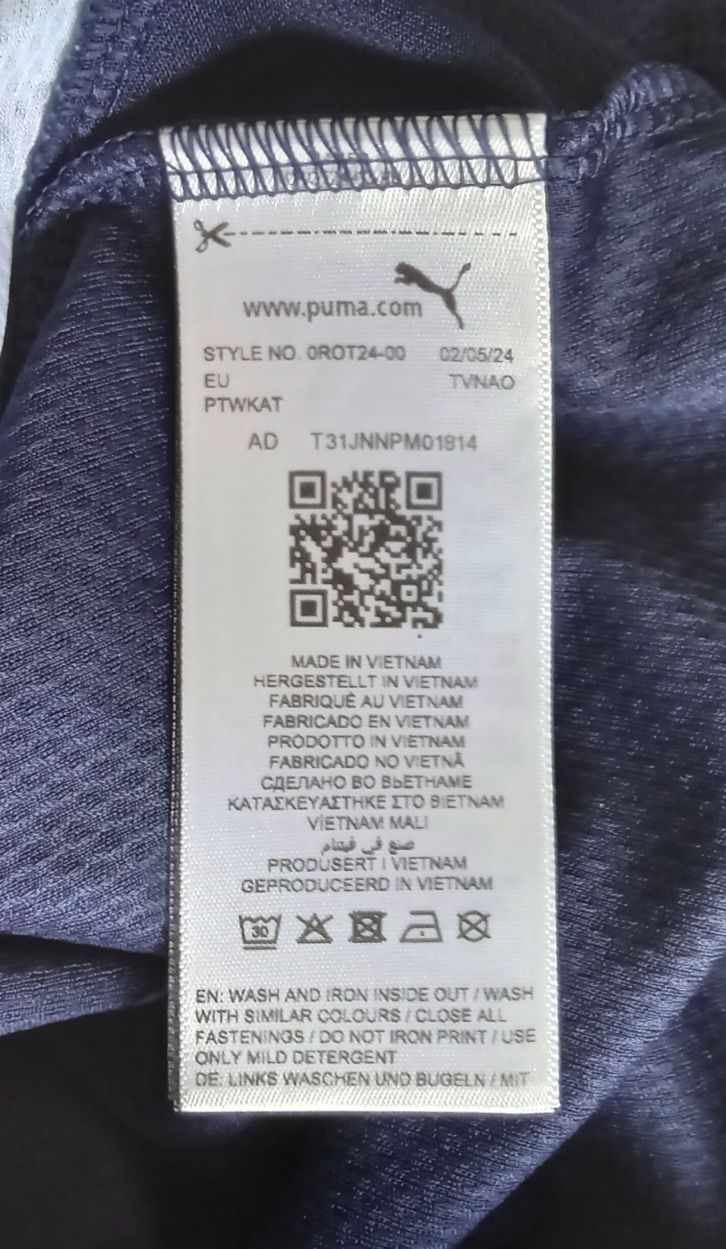 Rotherham United 2024/25 Puma Away Football Kit