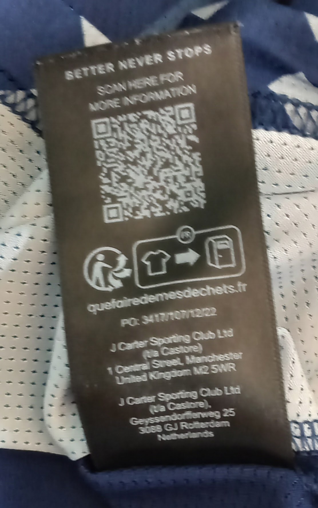 Rangers 2023/24 Castore Football Training Shirt