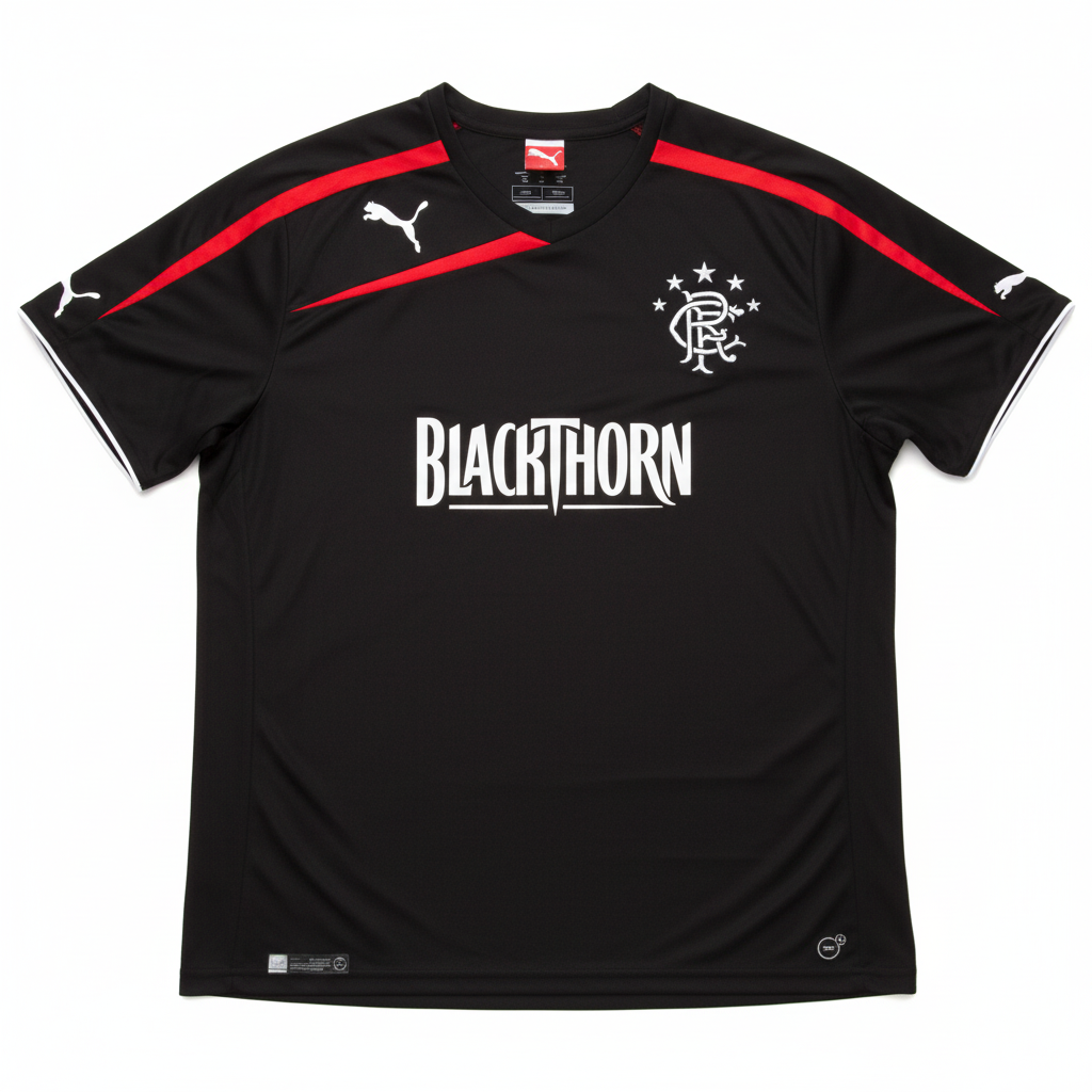 Rangers FC shirt front - white background