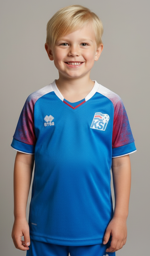 Iceland 2018 Errea Home Football Shirt