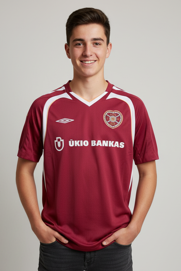 Hearts 2007/08 Umbro Home Football Shirt