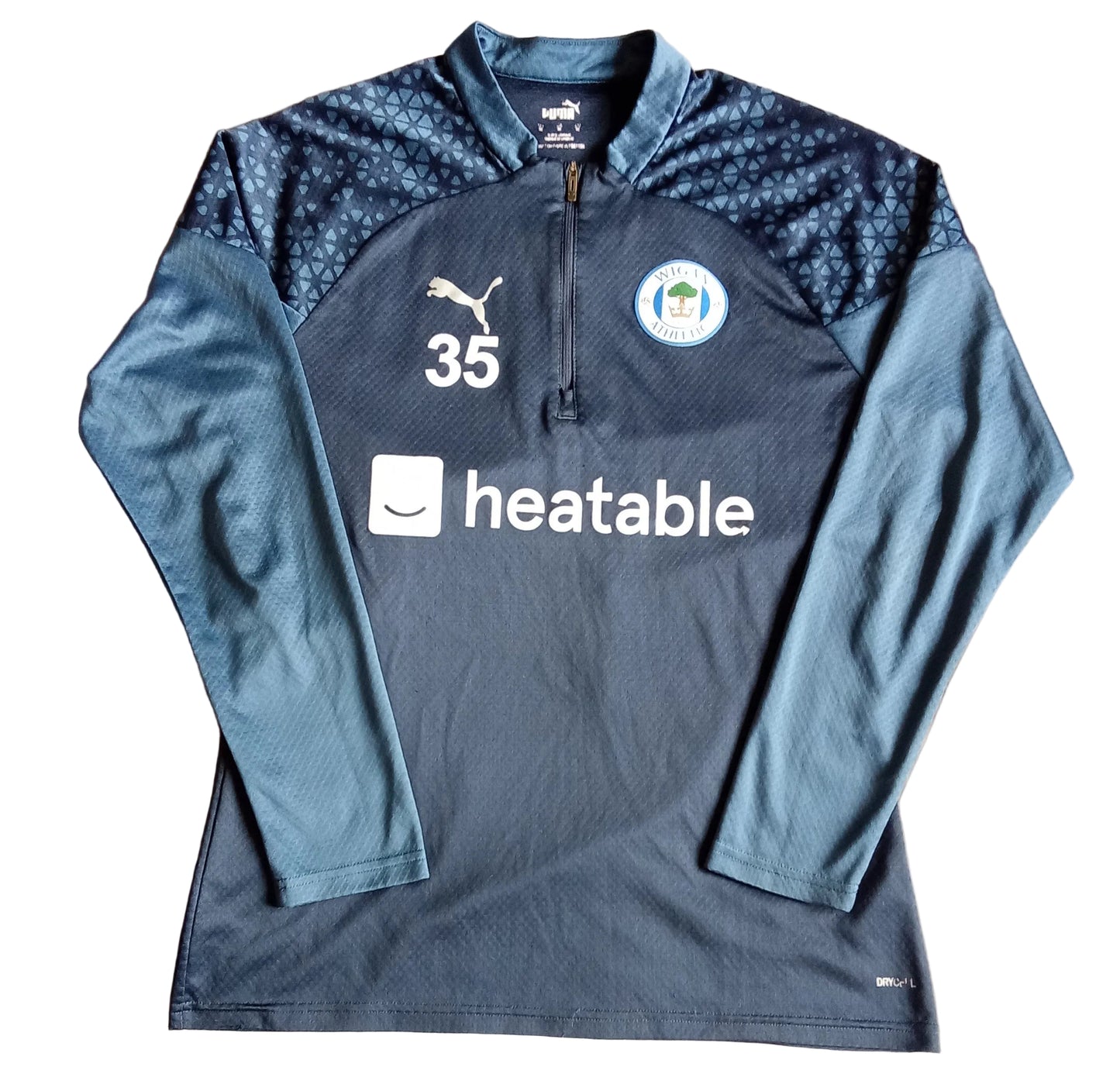 Wigan Athletic 2023/24 Puma Player Issue Training Quarter Zip Track Top