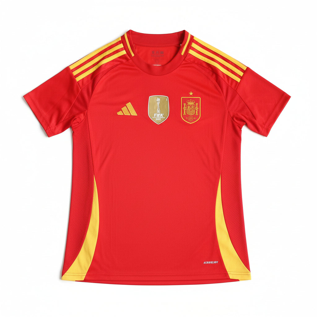 Spain 2024 Adidas Home Football Shirt