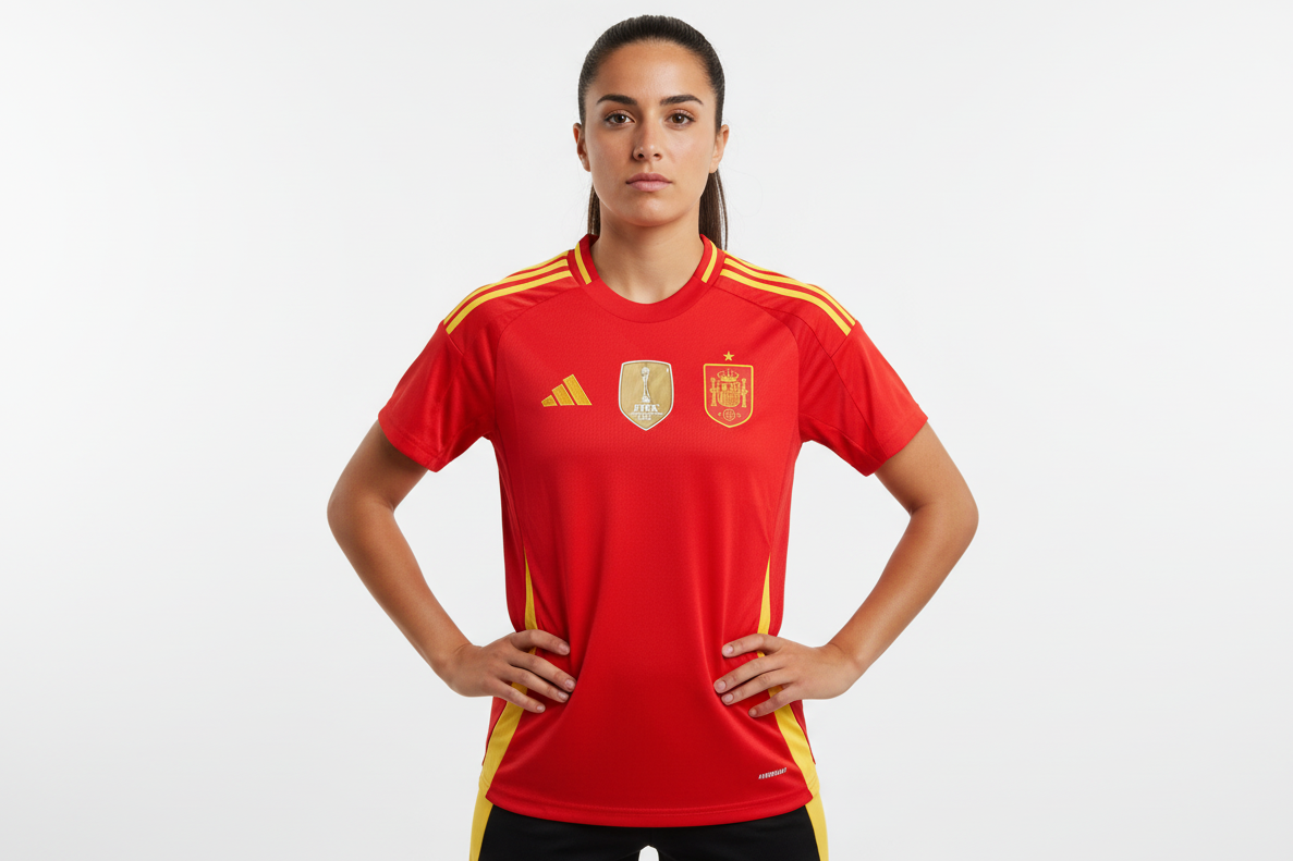 Spain 2024 Adidas Home Football Shirt
