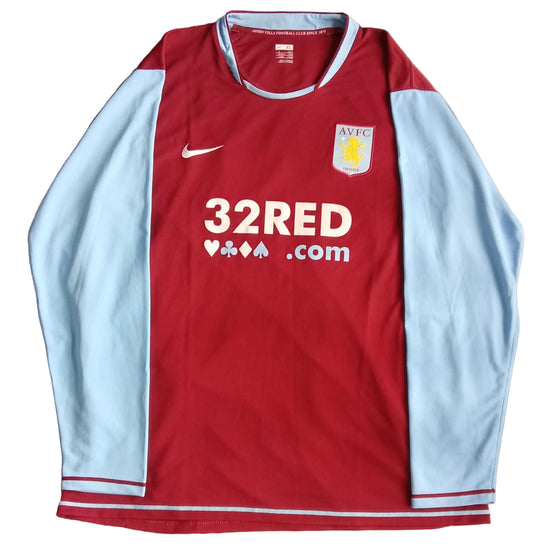 Aston Villa 2007/08 Nike Home Football Shirt